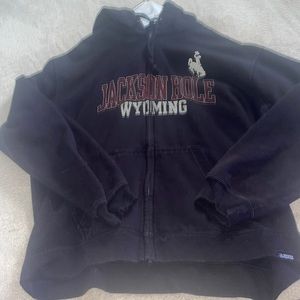 oversized vintage zip up hoodie